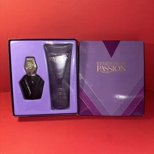 New in Box Elizabeth Taylor Passion 2 Pc Set Spray Eau De Toilette & Lotion - Picture 1 of 4