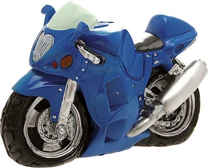 Salvadanaio Moto Blu - cm 23x16h (in Vetroresina) - Foto 1 di 1