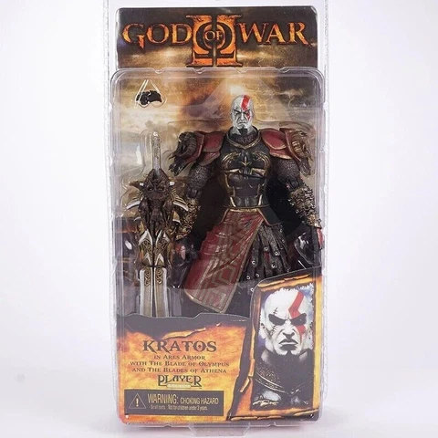 Neca God of War 2 Kratos Golden Fleece Armor Medusa Head 7" Game Action Figure Cover