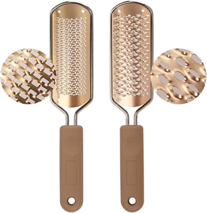 2 Pack Pedicure Rasp Foot File Callus Remover, Professional Foot Scrubber Remove - Picture 1 of 14