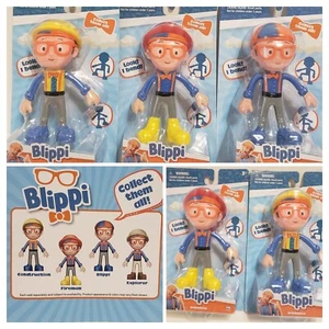 Blippi Bendable Toy Action 5" Figures Fireman or 2 pack you pick NEW - Picture 1 of 9