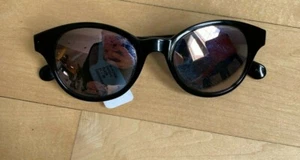DVF Cat Eye Sunglasses Black Mirror Lens DVF631S Marchon 51 20 145 - Picture 1 of 5