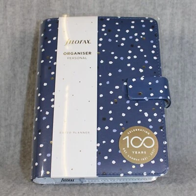 FILOFAX ORGANISER Personal New Indigo Snow Fill Life Planner Cash Stuffing 2022 - Bild 1 von 4