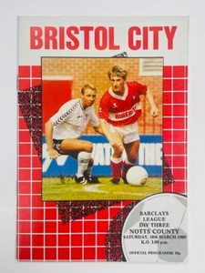 1988/89 BRISTOL CITY V NOTTS COUNTY 18-03-1989 DIVISION 3 - Picture 1 of 1