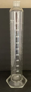 KIMBLE KIMAX 2000ml Graduated Cylinder Glass £38 #20039 Made In USA 22” Tall - Picture 1 of 9