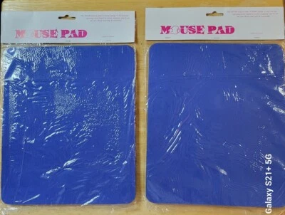 Lot of 2 Blue Generic Mousepads - Image 1 of 2