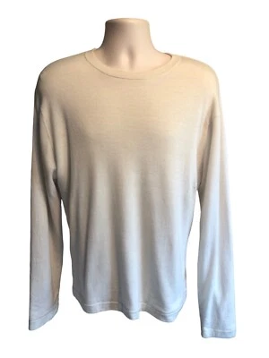 Mens Lincs DC & Co. 100% cashmere Sweater Size Large L Beige Reversible Pullover - Image 1 of 4
