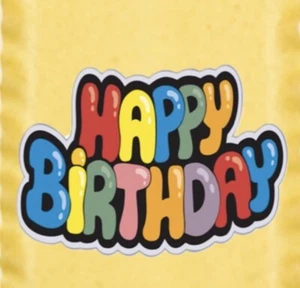 Kids Parties Happy Birthday Themed Pasta Noodles Fun Meals Gifts - Picture 1 of 3