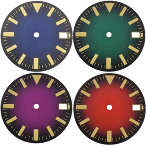 New 28.5 mm green luminous sterile Watch Dial Fit NH35 Automatic Movement - Picture 1 of 11