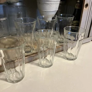 (6) Duralex Picardie Glasses 16 Ounce French Tumblers Stackable Glasses - Picture 1 of 5