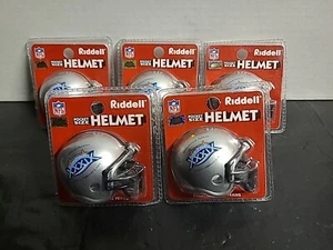 Riddell Pocket Size Superbowl 39 Helmet Lot Of 5 - Picture 1 of 11