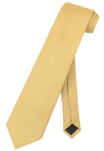 Vesuvio Napoli NeckTie Solid EXTRA LONG Color Men's XL Neck Tie 63 In. Tall Size - Picture 1 of 58