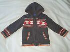 Cherokee Boys' Thick Brown Knitted Zipped Hoody - 2-3 Years - Vgc
