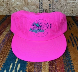 Rare Vintage Charlotte Knights Hat SnapBack Pink 90’s Peter Pan Peanut Butter - Picture 1 of 9