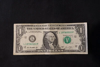 2013 ONE DOLLAR FANCY BIRTHDAY/ANNIVERSARY NOTE  MAY 22, 1978  SN # L 19780522 P - Image 1 of 2