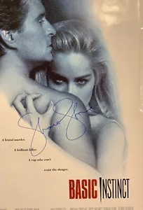 Sharon Stone Signed Basic Instinct autographed 27x40 Movie Poster PSA dna COA - Picture 1 of 4