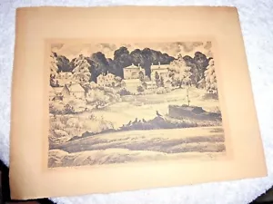 IMPRESIÓN LITOGRÁFICA DE COLECCIÓN LANESVILLE CAPA ANN MASSACHUSETTS POR SMITH c1948 - Imagen 1 de 12