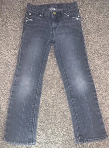 Levi Strauss & Co Levi's Toddler Girls 5T Blue Denim Jeans Sparkly Accents - Picture 1 of 4