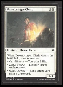MTG Dawnbringer Cleric 15 Commander Legends Battle for Baldur's Gate CB-1-3-A-60 - Picture 1 of 7