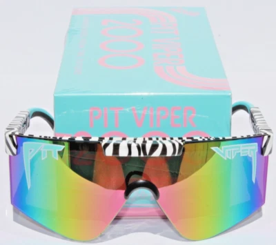 PIT VIPER The Herbivore 2000 Sunglasses/Safety Zebra/Rainbow ANSI Z87+ NEW - Image 1 of 4
