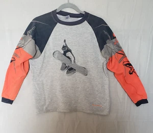 Old Navy boy’s long sleeve graphic t shirt Skateboard size XL-Good pre-owned - Picture 1 of 6