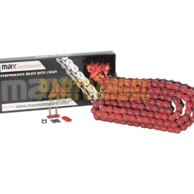 Corrente de transmissão O-Ring vermelha 525 para 2001-2006 2002 2003 Honda CBR 600F4i CBR 600 F4i - Imagem 1 de 3