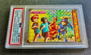 Pokemon PSA 10 Ash Tracey & Misty Prism Carddass Vending Serie 8 #264 - Foto 1 di 2