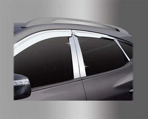Auto Clover PVC Chrome B Pillar Sticker Trim Set for Hyundai IX35 2010 - 2015 - Picture 1 of 5