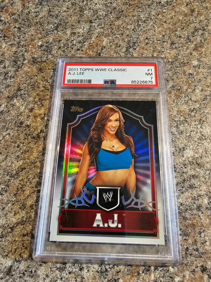 2011 Wwe Classic AJ Lee PSA 7 Rookie Card Topps - Image 1 of 1