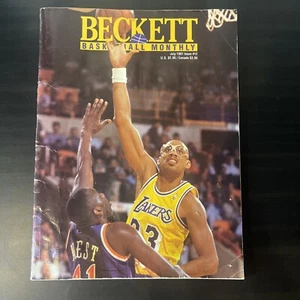 Beckett Basketball Monthly Issue #12 July 1991 Kareem Abdul Jabbar, Pippen - Picture 1 of 3