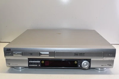 Grabadora reproductor de VCR AS-IS JVC HR-DVS3U MiniDV S-VHS sin control remoto - sin pantalla visual Foto 1 de 4