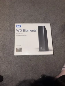 WD 2 TB Elements Desktop External Hard Drive - USB 3.0, Black. - Picture 1 of 6