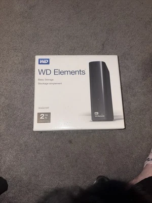WD 2 TB Elements Desktop External Hard Drive - USB 3.0, Black. - Image 1 of 4