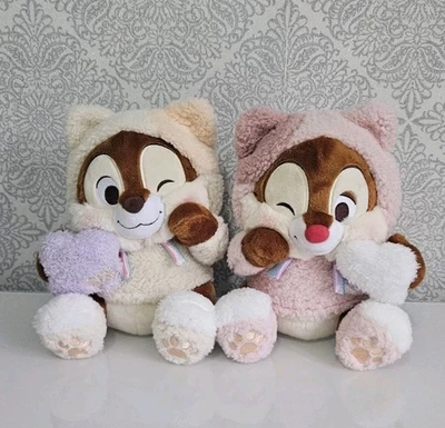Disney - Chip and Dale In Cosy Outfits Medium Soft Toy . Chip n Dale  - Image 1 of 4
