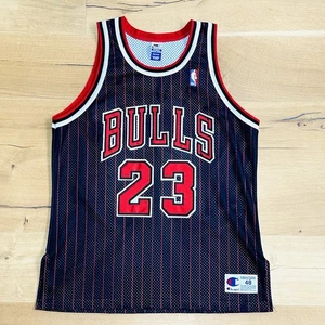 Maglia Da Basket NBA Chicago Bulls Air Jordan Champion 1996 Autentica 48 - Picture 1 of 21