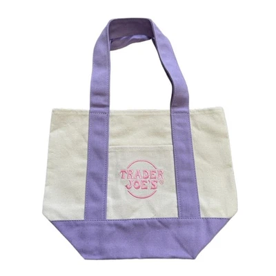 Trader Joe's 2025 Limited Edition Mini Tote Bag Pastel 5 Colors 1-4 Pcs - Image 1 of 4