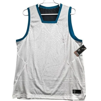 Camiseta sin mangas de baloncesto And1 para hombre 2XL malla blanca con ribete azul Foto 1 de 4