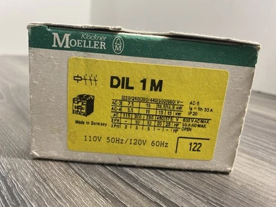 Contactor Moeller DIL1M-110V/50HZ/120V/60HZ DIL1M 55A bobina 3P 110V50HZ, 120V60HZ Foto 1 de 4