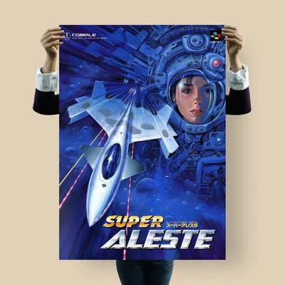 Super Aleste Poster | Naoyuki Katō Artwork | SNES Shoot ‘Em Up Classic - Bild 1 von 4