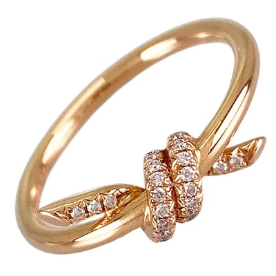 TIFFANY&Co. Knot Rose gold diamond Ring - Image 1 of 4