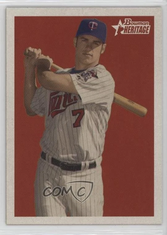 2006 Bowman Heritage Joe Mauer #261 HOF - Image 1 of 2