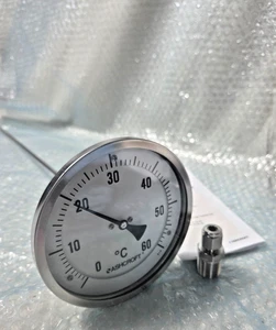 Ashcroft Bimetal Thermometer 2-TI-11033A Model E 0-60 Degrees - Picture 1 of 8