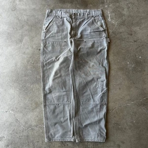 PANTALONES CARHARTT DOBLE RODILLA VINTAGE AÑOS 90 B136 DES 36X32 BEIGE TOSTADO TRABAJO SIN BOTÓN - Imagen 1 de 6