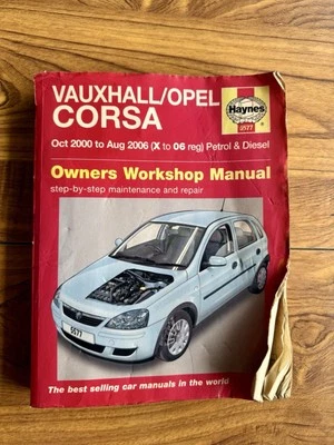 Haynes Vauxhall Opel Corsa Workshop Repair Manual 2000-2006 Petrol & Diesel 5577 - Image 1 of 4