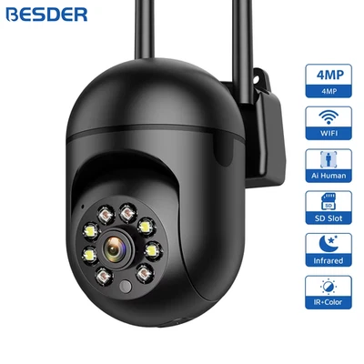4MP Wireless Security Surveillance PTZ Camera Wifi Outdoor 3MP IP Camera Human T - Bild 1 von 4