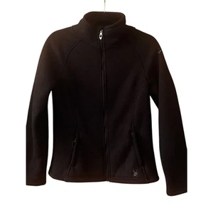 SPYDER Black Sherpa Lined Full Zip Jacket Women’s Sz Medium Winter Outdoor - Picture 1 of 7