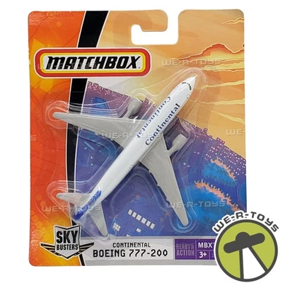 MatchBox Sky Busters Continental Boeing 777-200 Diecast Vehicle 2007 Mattel NEW - Image 1 of 4