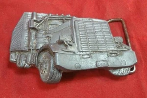 Vintage 3D LKW LKW LKW Trucker Gürtelschnalle Made in USA LKW Semi. - Bild 1 von 12