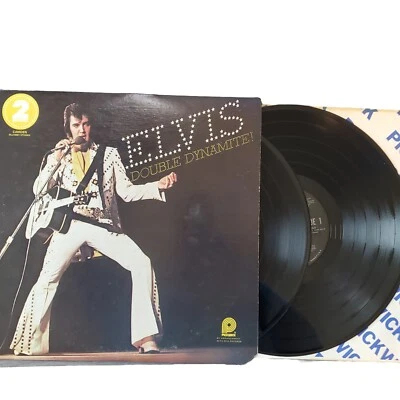 Elvis 1975 Double Dynamite! 2 LP Vinyl Set Pickwick RCA DL2-5001  - Tested VG - Image 1 of 4