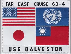 Top Pistola Patch Uss Galveston a Strappo Top Pistola Hook & Loop Patch - Bild 1 von 2